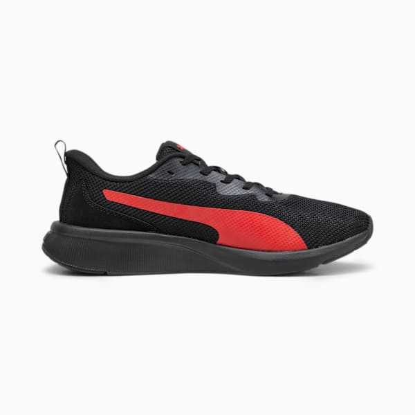 Flyer Lite Mesh Unisex Running Shoes, PUMA Black-For All Time Red, extralarge-IND