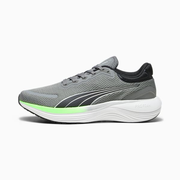 Scend Pro Running Shoes, Cool Dark Gray-Speed Green-PUMA Silver, extralarge-IND