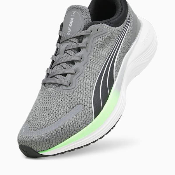 Scend Pro Running Shoes, Cool Dark Gray-Speed Green-PUMA Silver, extralarge-IND