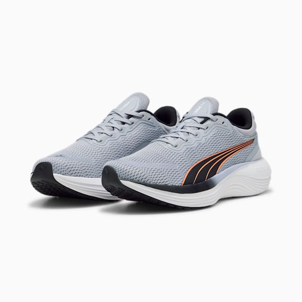 Scend Pro Unisex Running Shoes, Gray Fog-PUMA Black-Clementine, extralarge-AUS