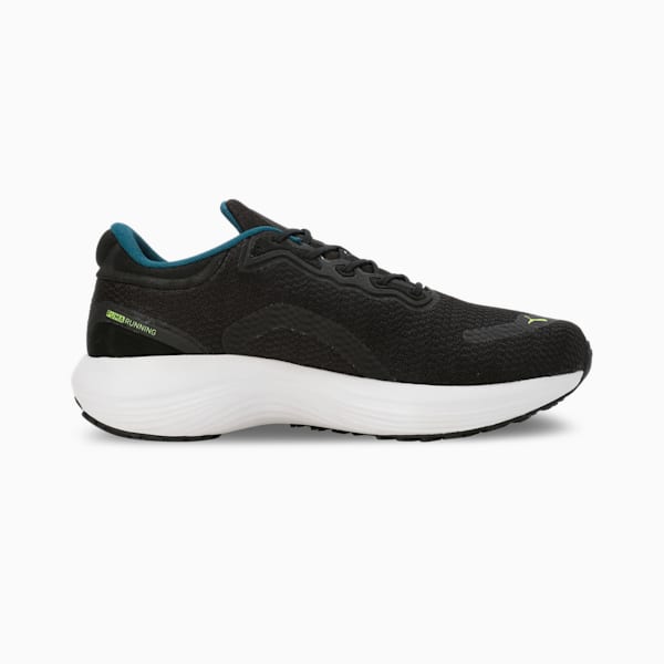 Scend Pro Running Shoes, PUMA Black-Lime Pow-Ocean Tropic, extralarge-IND