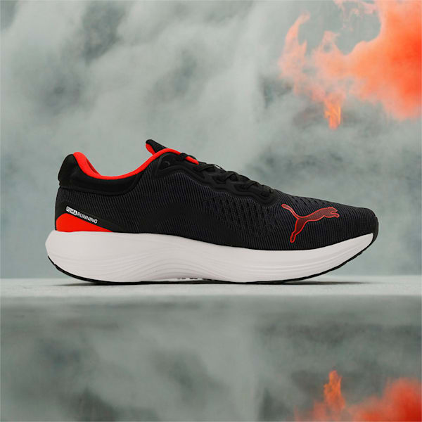 Scend Pro Engineered Unisex Running Shoes, PUMA Black-PUMA Red-PUMA White, extralarge-IND