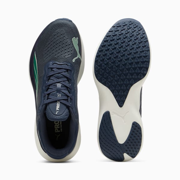 Tenis para correr Scend Pro Engineered para hombre, Club Navy-Strong Gray-Vine, extralarge
