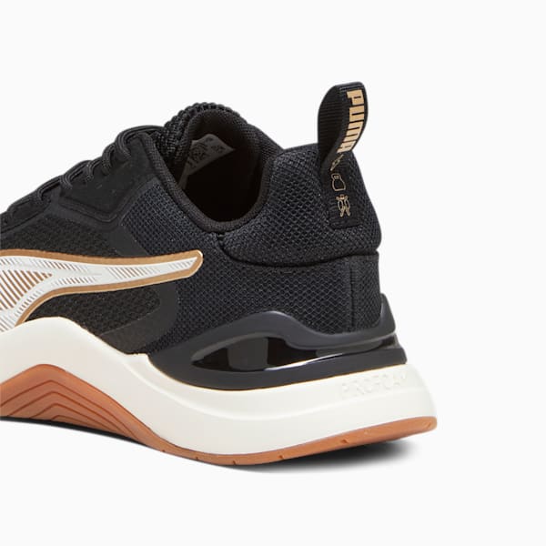 Infusion Premium Women's Training Shoes, PUMA Black-Warm White-PUMA Gold, extralarge-IND