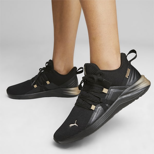 Better Foam Prowl Alt Molt Metal Women's Running Shoes, PUMA Black-PUMA Gold, extralarge-AUS