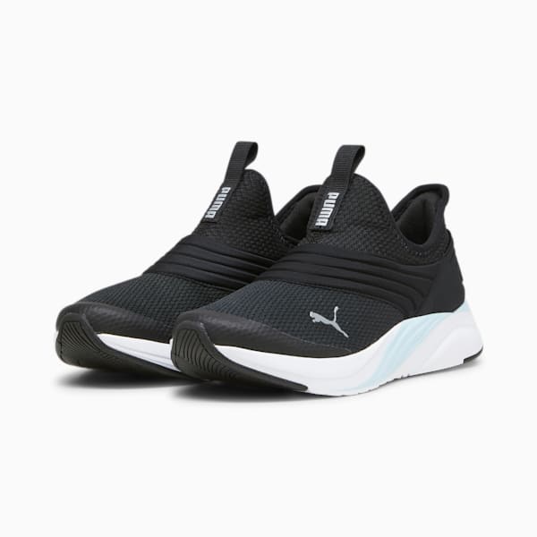 Softride Sophia 2 Women's Slip-On Shoes, PUMA Black-Icy Blue-PUMA White-PUMA Silver, extralarge-IND
