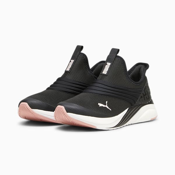 SOFTRIDE Sophia 2 Lux Slip-On Women's Shoes, PUMA Black-Future Pink-Frosty Pink-PUMA White, extralarge-IND