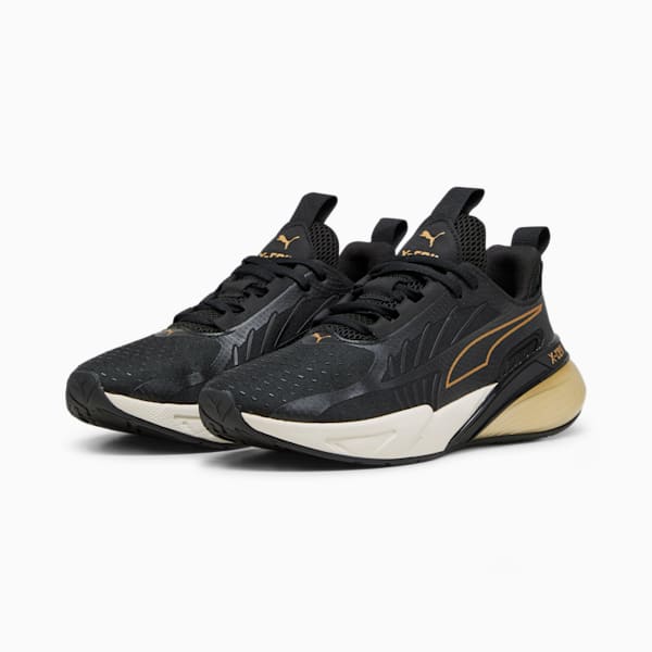 Tenis para correr X-Cell Action Molten Metal, PUMA Black-PUMA Gold-Warm White, extralarge