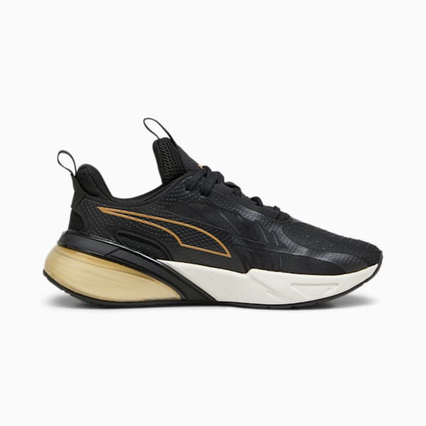 X-Cell Action Molten Metal Women's Running Shoes, PUMA Black-PUMA Gold-Warm White, extralarge-IND