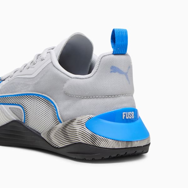 Fuse 2.0 Hyperwave Men's Training Shoes, Ash Gray-PUMA Black-Ultra Blue, extralarge-IND
