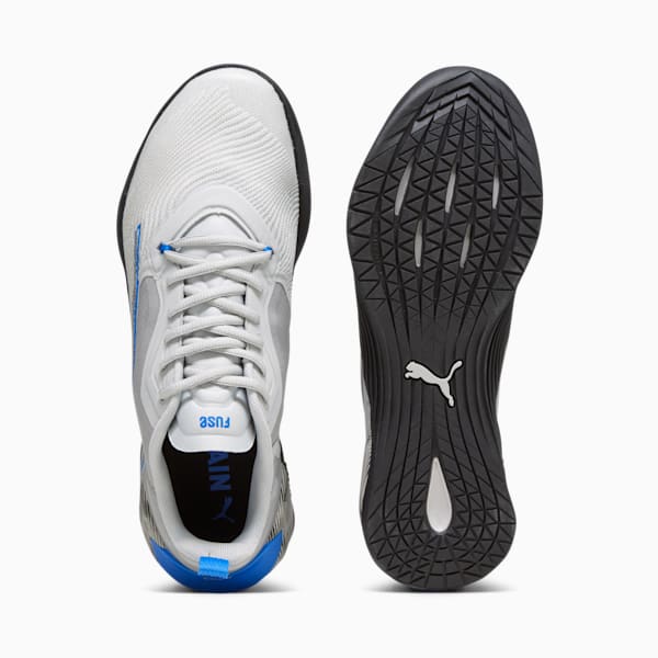 Fuse 2.0 Hyperwave Men's Training Shoes, Ash Gray-PUMA Black-Ultra Blue, extralarge