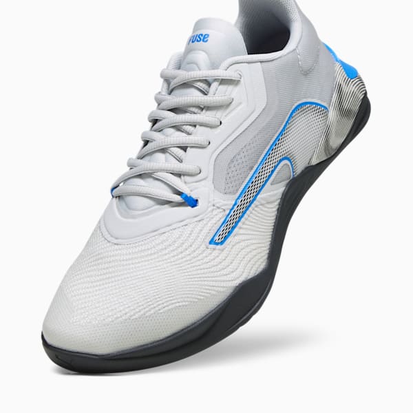 Tenis de entrenamiento Fuse 2.0 Hyperwave Hombre, Ash Gray-PUMA Black-Ultra Blue, extralarge