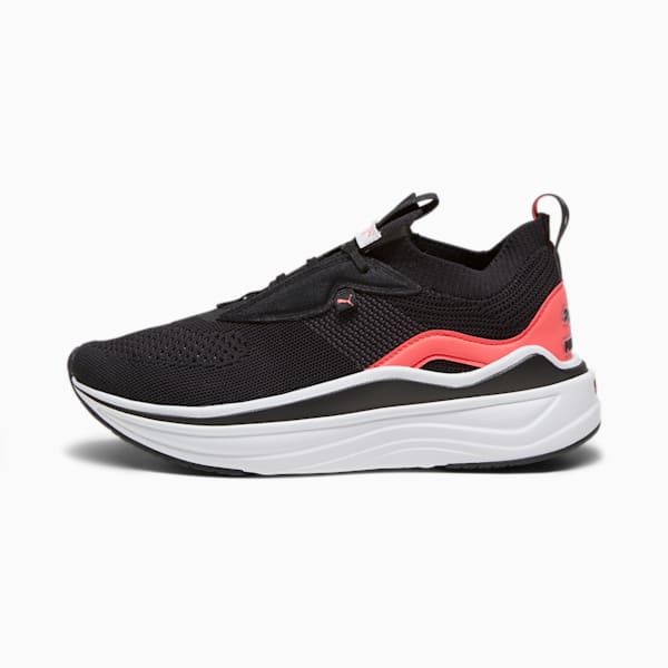 Softride Stakd Women's Running Shoes, PUMA Black-Fire Orchid-Cool Light Gray, extralarge-IND