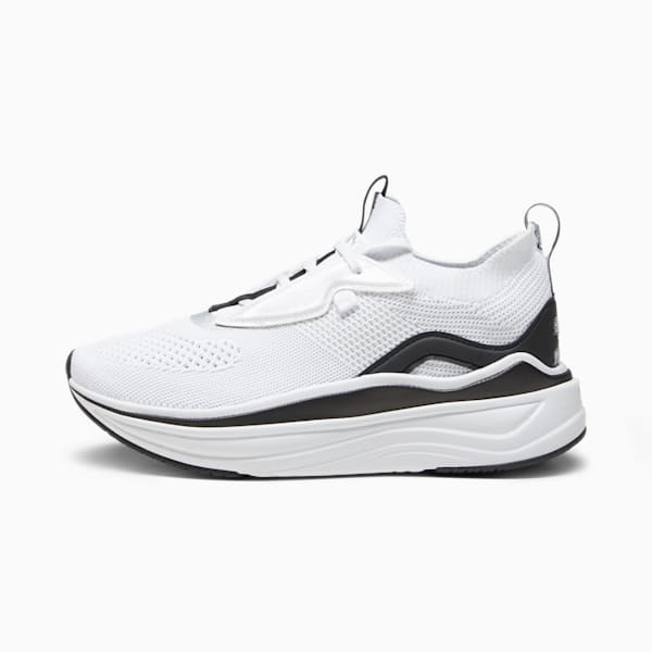 Souliers de course à pied Softride Stakd Femme, PUMA White-PUMA Black-PUMA Silver, extralarge