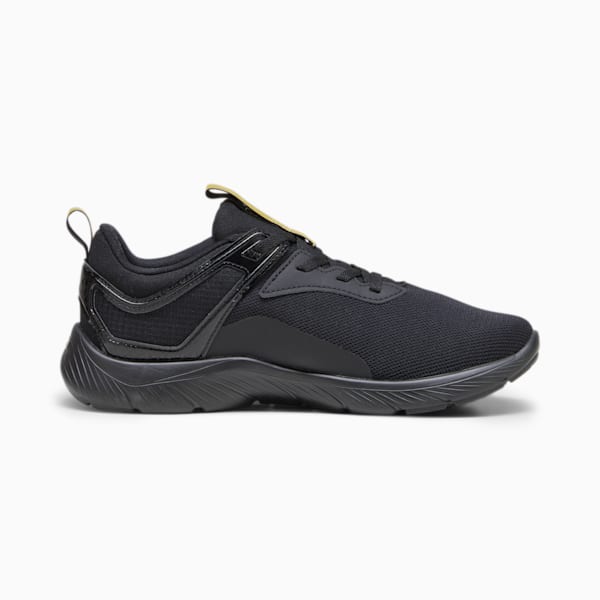 SOFTRIDE Remi Molten Metal Women's Running Shoes, PUMA Black-PUMA Gold, extralarge-IND