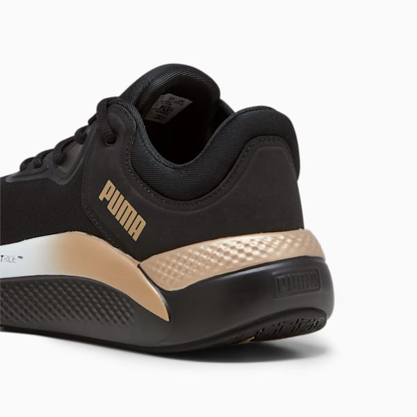 Softride Pro Molten Metal Women's Running Shoes, PUMA Black-PUMA Gold-Matte Gold, extralarge-IND