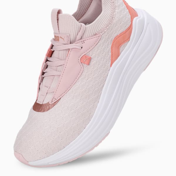 SOFTRIDE Stakd Premium Women's Running Shoes, Mauve Mist-Deeva Peach-Rose Gold, extralarge-IND
