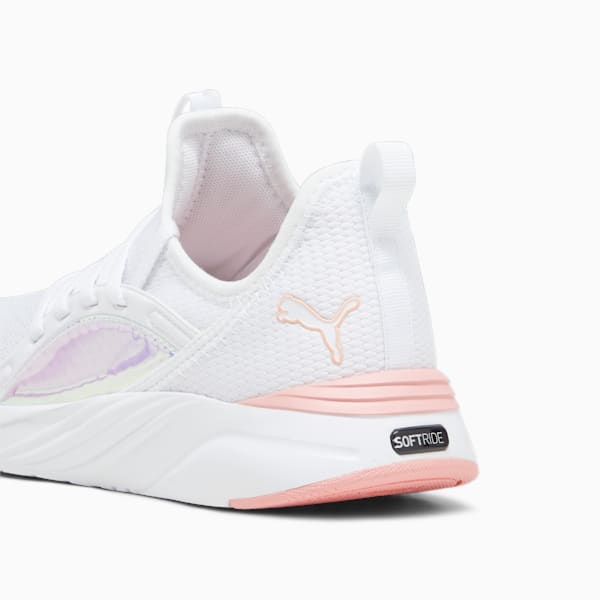 Zapatos deportivos Softride Sophia 2 Crystal para jóvenes, PUMA White-Peach Smoothie-PUMA Black, extralarge