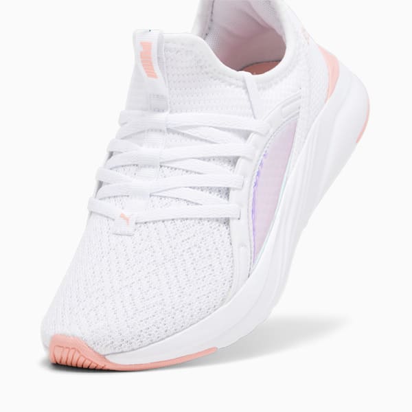 Zapatos deportivos Softride Sophia 2 Crystal para jóvenes, PUMA White-Peach Smoothie-PUMA Black, extralarge