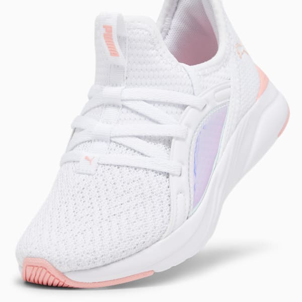 Softride Sophia 2 Crystal Little Kids' Sneakers, PUMA White-Peach Smoothie-PUMA Black, extralarge