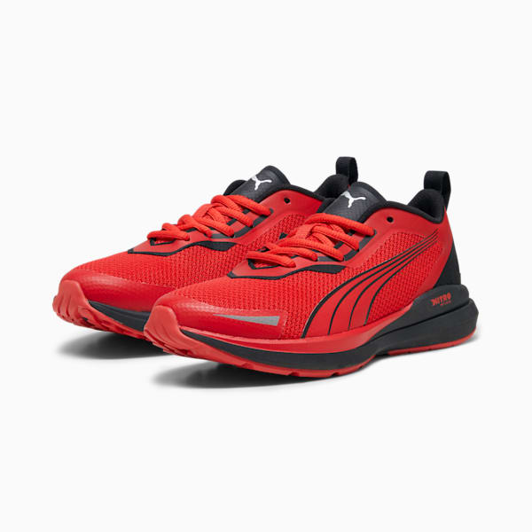 PUMA Kruz NITRO™ Big Kids' Sneakers, For All Time Red-PUMA Black-PUMA Silver, extralarge