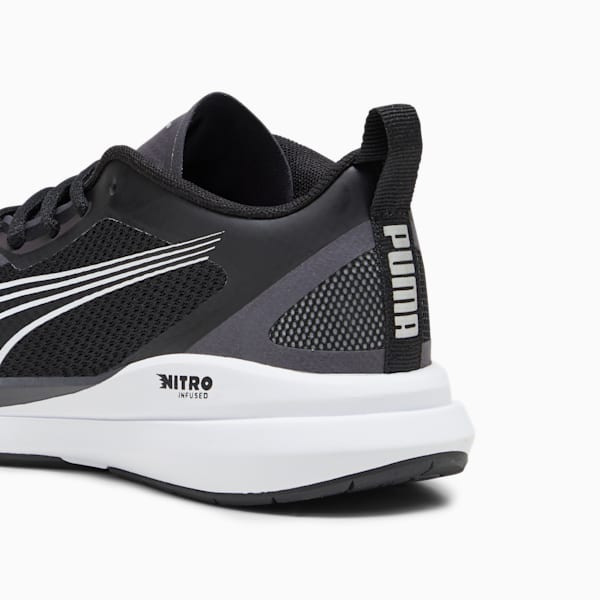 PUMA Kruz NITRO™ Big Kids' Sneakers, PUMA Black-PUMA White-Dark Coal-PUMA Silver, extralarge