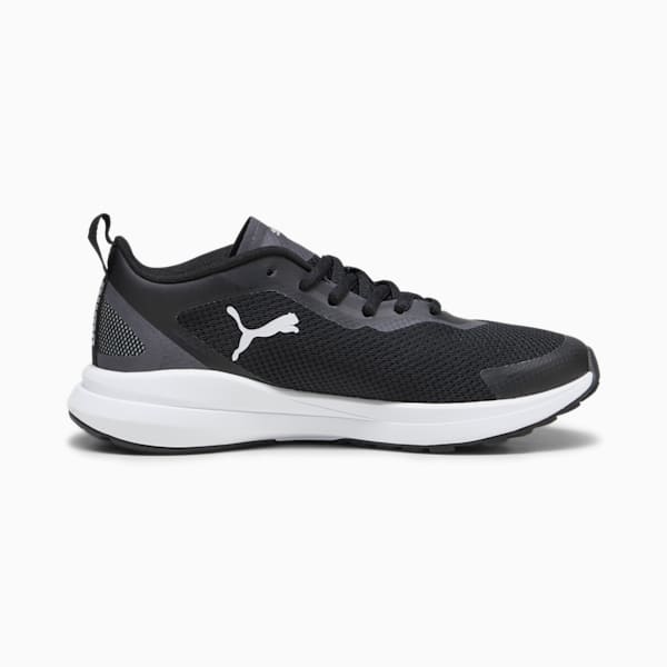 PUMA Kruz NITRO Youth Sneakers, PUMA Black-PUMA White-Dark Coal-PUMA Silver, extralarge-GBR