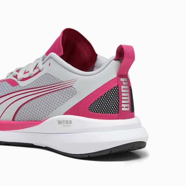 PUMA Kruz NITRO™ Big Kids' Sneakers, Ash Gray-Pinktastic-PUMA Silver, extralarge