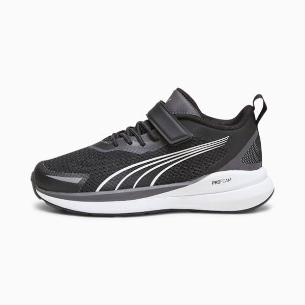 Kruz Kids' Sneakers, PUMA Black-PUMA White-Dark Coal-PUMA Silver, extralarge-GBR