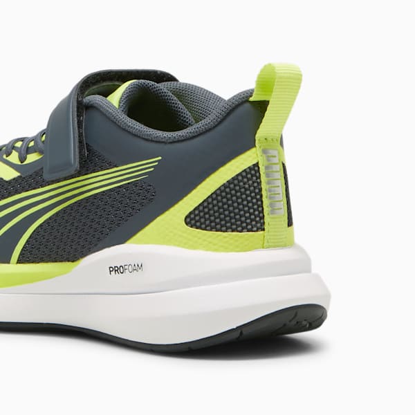 Tenis deportivos para niños Kruz, Strong Gray-Lime Pow-PUMA White, extralarge