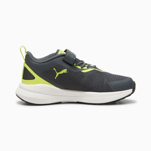 Tenis deportivos para niños Kruz, Strong Gray-Lime Pow-PUMA White, extralarge