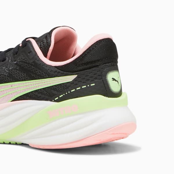 Magnify NITRO™ 2 Women's Running Shoes, PUMA Black-Koral Ice-Speed Green, extralarge-IND