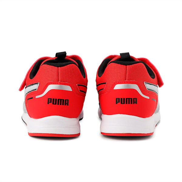 キッズ プーマ スピードモンスター V4 スニーカー 17-24cm, For All Time Red-PUMA White, extralarge-JPN