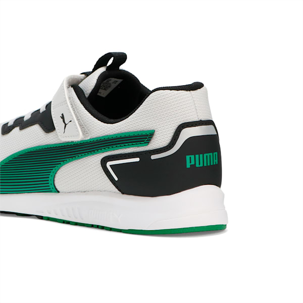 キッズ プーマ スピードモンスター V4 スニーカー 17-24cm, Glacial Gray-PUMA Black-Archive Green, extralarge-JPN