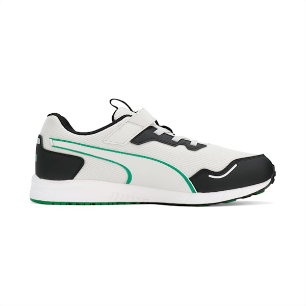 キッズ プーマ スピードモンスター V4 スニーカー 17-24cm, Glacial Gray-PUMA Black-Archive Green, extralarge-JPN