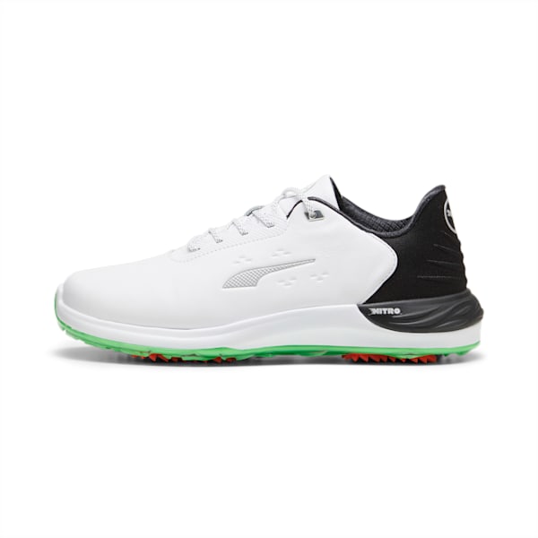 メンズ ゴルフ ファントムキャット ニトロ スパイクレスシューズ, PUMA White-PUMA Black-Fluro Green Pes, extralarge-JPN