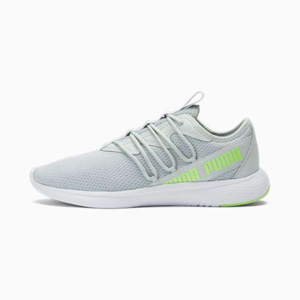 Star Vital Lace Men's Training Shoes, Platinum Gray-Fizzy Lime, extralarge