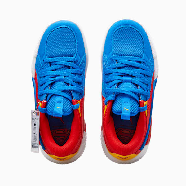 Court Rider Superman 85th Basketball Shoes, Racing Blue-Yellow Sizzle-For All Time Red, extralarge-IND