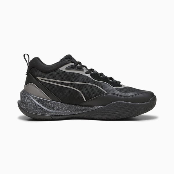 Playmaker Pro Trophies Men's Basketball Shoes, Puma Aged Silver-Cast Iron-PUMA Black, extralarge