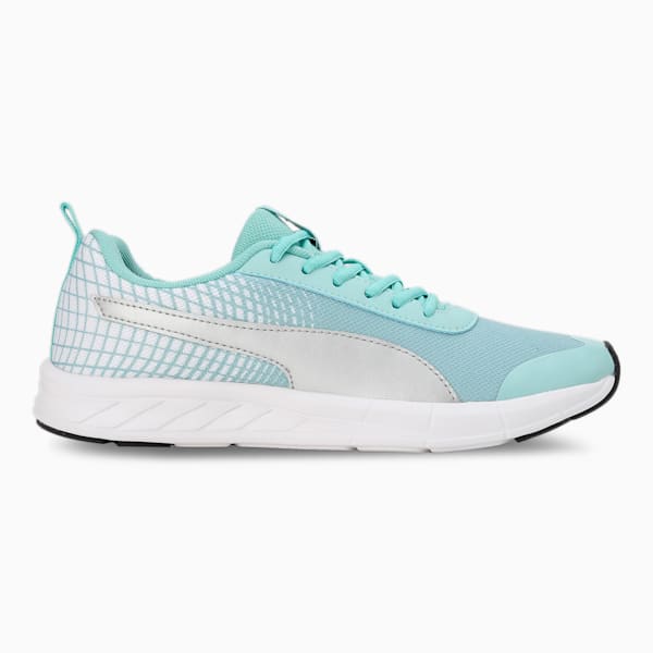 Supernal V3 Women's Running Shoes, Eggshell Blue-PUMA Black-PUMA White-PUMA Silver, extralarge-IND