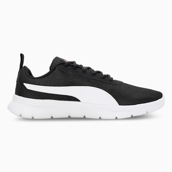 Supreme Comfort Men's Running Shoes, PUMA Black-PUMA White-High Risk Red, extralarge-IND