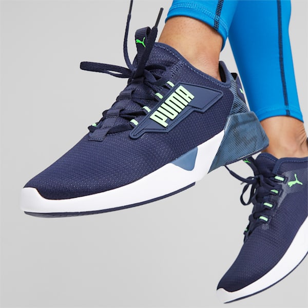 Retaliate 2 Hyperwave Unisex Unisex Running Shoes, PUMA Navy-Speed Green-Inky Blue-PUMA Black, extralarge-IND