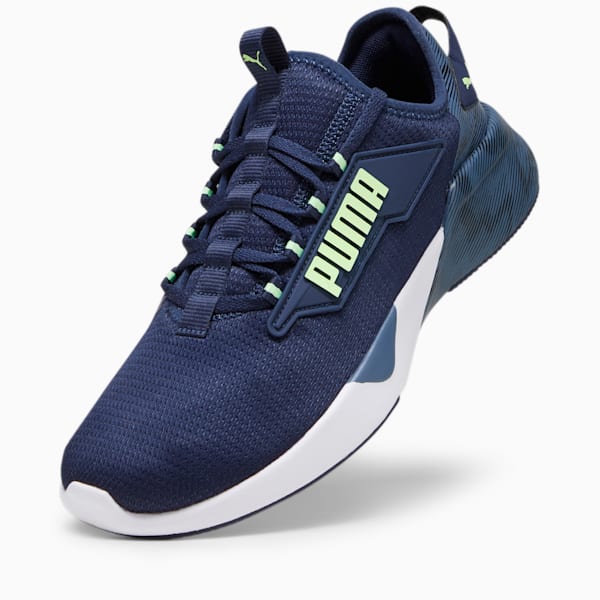 Retaliate 2 Hyperwave Unisex Unisex Running Shoes, PUMA Navy-Speed Green-Inky Blue-PUMA Black, extralarge-IND