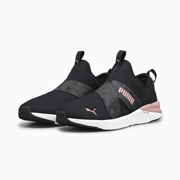 Tenis para correr Better Foam para mujer, PUMA Black-Future Pink-PUMA White, extralarge