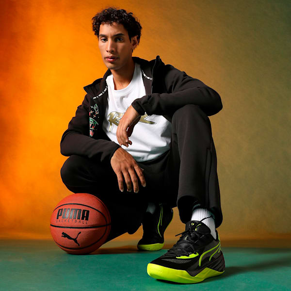 All-Pro NITRO™ Superior Cushioning Basketball Shoes, PUMA Black-Green Glare, extralarge-IND