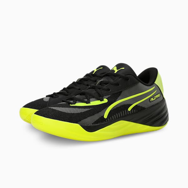 All-Pro NITRO™ Superior Cushioning Basketball Shoes, PUMA Black-Green Glare, extralarge-IND