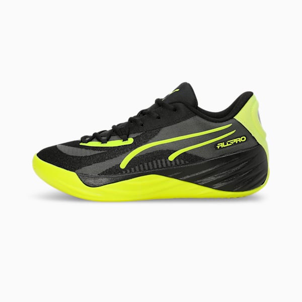 All-Pro NITRO™ Superior Cushioning Basketball Shoes, PUMA Black-Green Glare, extralarge-IND