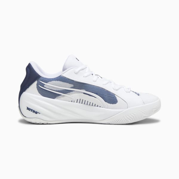 Tenis de basquetbol All-Pro NITRO Team, PUMA White-PUMA Navy-Lime Squeeze, extralarge