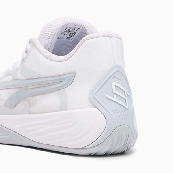 STEWIE x TEAM Stewie 2 Women's Basketball Shoes, PUMA White-Platinum Gray, extralarge