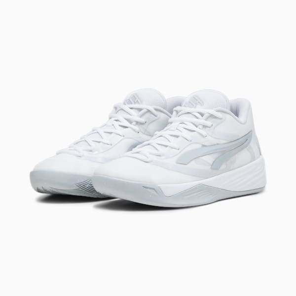 Tenis de básquetbol para mujer Stewie 2 Team, PUMA White-Platinum Gray, extralarge